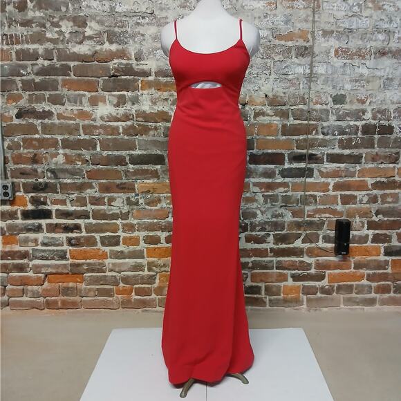 Betsy & Adam Formal Evening Gown Women's 4 Red Special Occasion Dress Party - Picture 1 of 10